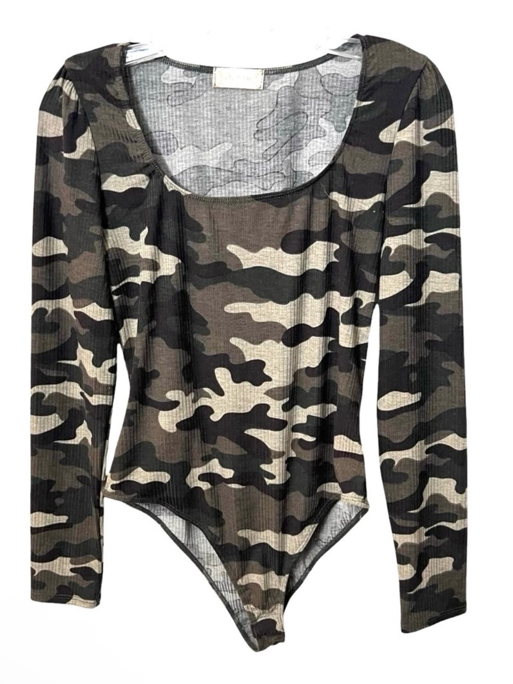 NWT Camo Army Print Ribbed Bodysuit